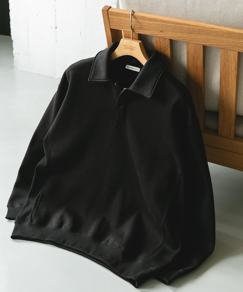 URBAN RESEARCH DOORS(アーバンリサーチドアーズ)の「裏起毛スウェットポロシャツ(スウェット・メンズ・GRAY/NAVY/BLACK・M/L)」の1枚目の写真