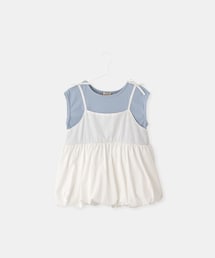 ROPE' PICNIC | 【KIDS/キッズ】バルーンビスチェドッキングトップス(Tシャツ/カットソー)