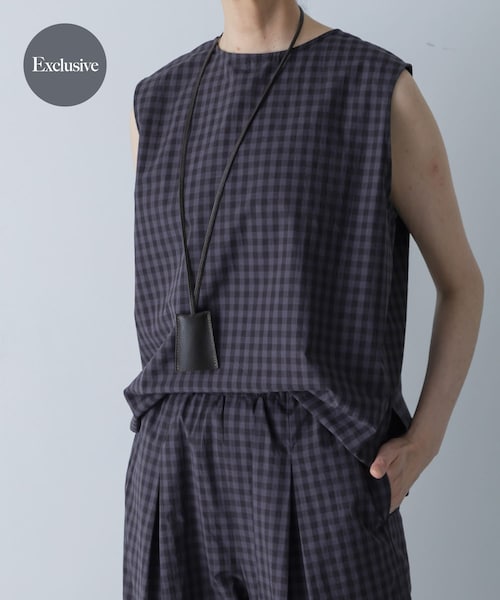 かぐれ(カグレ)の「『別注』ATELIER 4.5×かぐれ LEATHER KEY CLOCHETTE(ネックレス・レディース・BLACK/TABACCO・Free)」の2枚目の写真