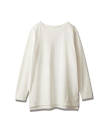 nissen | 重ね着用ロングＴシャツ（ラウンドへム・スクエアへム）(Tシャツ/カットソー)
