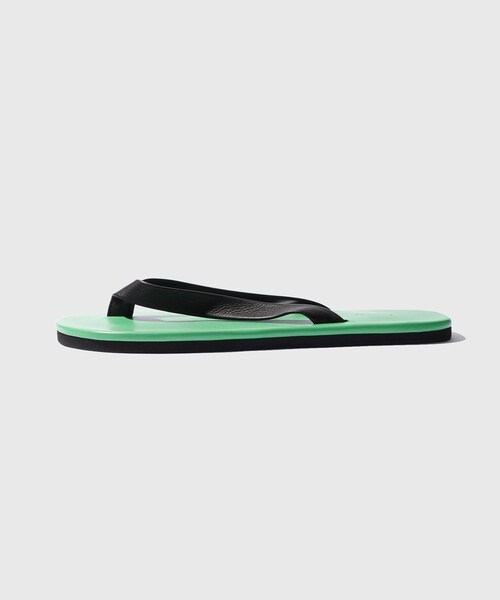 ADAM ET ROPE'(アダムエロペ)の「【AURALEE/オーラリー】SOFT LEATHER FLIP-FLOPS(サンダル・メンズ・ブラック/グリーン・25.0/26.0/27.0)」の5枚目の写真