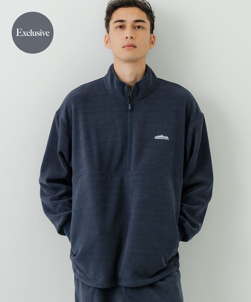 URBAN RESEARCH（アーバンリサーチ）の「『別注』THOUSAND MILE×URBAN RESEARCH　ニットフリースハーフジッププルオーバー（その他トップス・メンズ・BLACK/CHARCOAL/NAVY/OFF・M/L）」の4枚目の写真