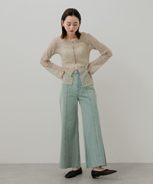 SENSE OF PLACE by URBAN RESEARCH（センスオブプレイスバイアーバンリサーチ）の「ハートチュールフラットシューズ（バレエシューズ・レディース・BLACK/BLK×RED/IVORY・S/M/L）」の15枚目の写真