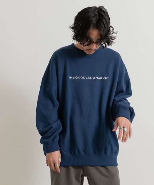 THE GOODLAND MARKET（ザグッドランドマーケット）の「ザ グッドランド マーケット　THE GOODLAND LOGO SWEAT（スウェット・メンズ・D.BLUE/WHITE・M/L/XL）」の18枚目の写真