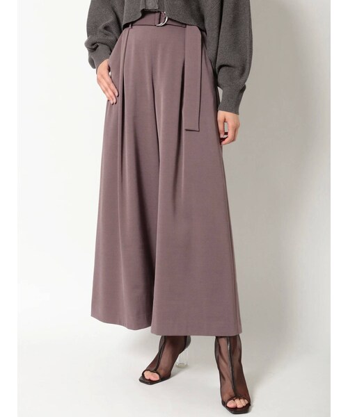 MERCURYDUO（マーキュリーデュオ）の「ハイウエストタックワイドパンツ（その他パンツ・レディース・アイボリー/ブラウン/ピンク・S/F/M）」の21枚目の写真