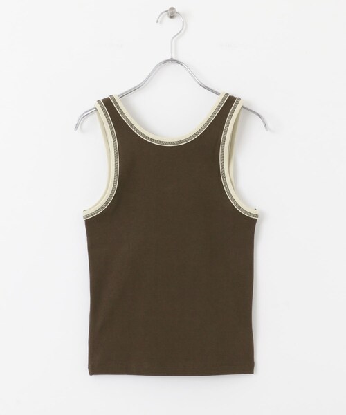 KBF（ケイビーエフ）の「バイカラータンクトップ（タンクトップ・レディース・L.BEIGE/BLUE GRAY/D.BROWN・one）」の12枚目の写真