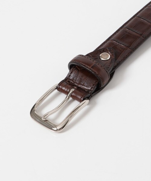 URBAN RESEARCH DOORS（アーバンリサーチドアーズ）の「LIFE STYLE TAILOR　エンボスレザーベルト（ベルト・メンズ・BLACK/BROWN・FREE）」の11枚目の写真