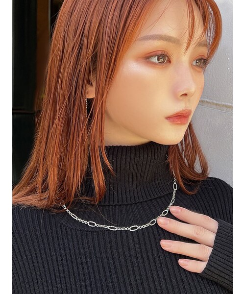 RESEXXY（リゼクシー）の「オーバルチェーンネックレス（ネックレス・レディース・シルバー/ゴールド・F）」の2枚目の写真