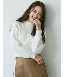 dazzlin | チェックシャギーニットトップス(ニット/セーター)