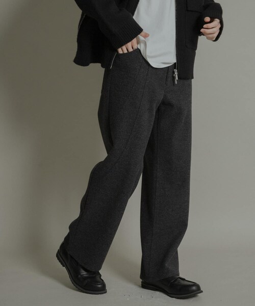 SENSE OF PLACE by URBAN RESEARCH（センスオブプレイスバイアーバンリサーチ）の「ラウンドパネル5PKメルトンパンツ（その他パンツ・メンズ・CHARCOAL/OATMEAL・M/L）」の4枚目の写真