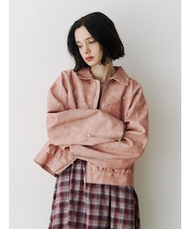 jouetie | フェイクレザースタッズブルゾン(ブルゾン)