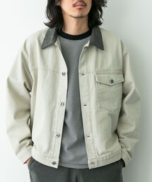 URBAN RESEARCH Sonny Label | ウォッシュドツイル襟切替ジャケット(ブルゾン)