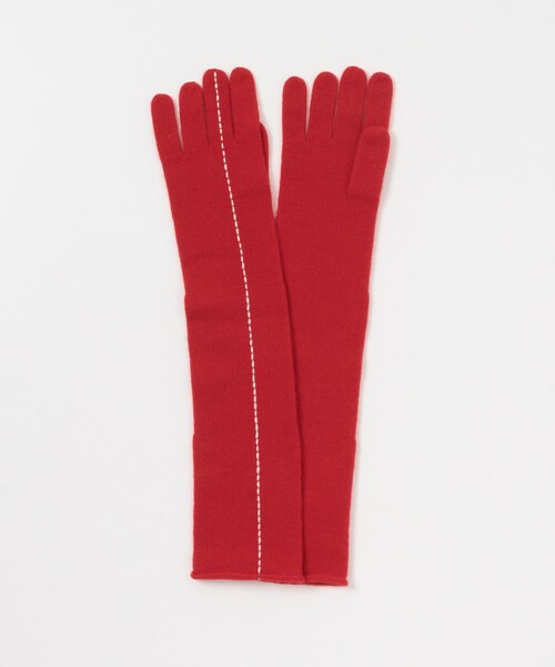 URBAN RESEARCH（アーバンリサーチ）の「kokyo　Long Stitch Gloves（ベルト・レディース・Red/Charcoal・-）」の6枚目の写真