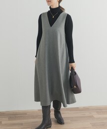 URBAN RESEARCH DOORS | メランジBACKタックフレアジャンスカ(ワンピース)