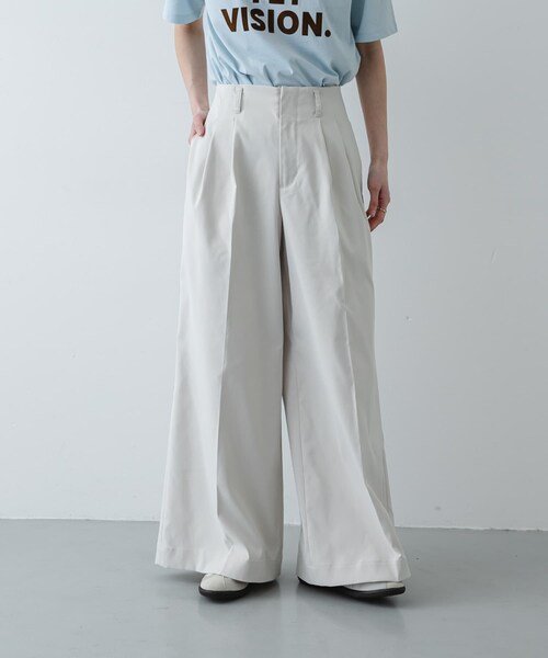 SENSE OF PLACE by URBAN RESEARCH(センスオブプレイスバイアーバンリサーチ)の「『XS/Lサイズ/WEB限定』バギーチノパンツ(チノパンツ・レディース・IVORY/BEIGE/NAVY・XS/S/M/L)」の11枚目の写真