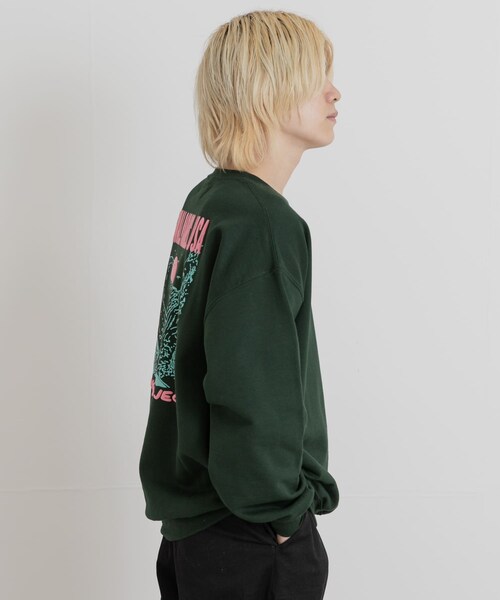 THE GOODLAND MARKET（ザグッドランドマーケット）の「PARKS PROJECT　NATIONAL PARKS SWEAT（スウェット・メンズ・GREEN/YELLOW・M/L）」の5枚目の写真