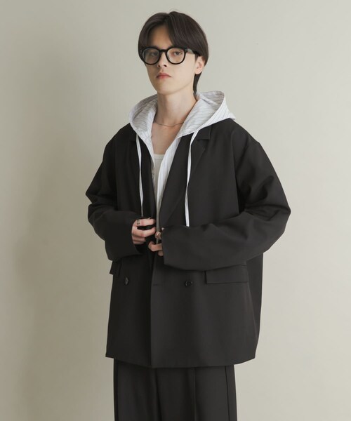 SENSE OF PLACE by URBAN RESEARCH（センスオブプレイスバイアーバンリサーチ）の「ダブルルーズテーラードジャケット（テーラードジャケット・メンズ・BLACK/BROWN/BRN CHECK・M/L）」の20枚目の写真