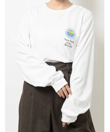 Ungrid | NY(new york city)別注 ロゴロングスリーブTee(Tシャツ/カットソー)