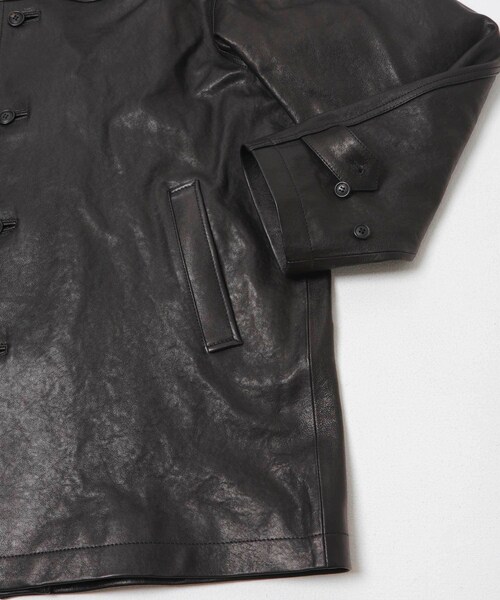 URBAN RESEARCH（アーバンリサーチ）の「『一部別注サイズ』ANOTHER OFFICE　LEATHER CAR COAT（その他アウター・メンズ・BLACK・1/2/3）」の8枚目の写真