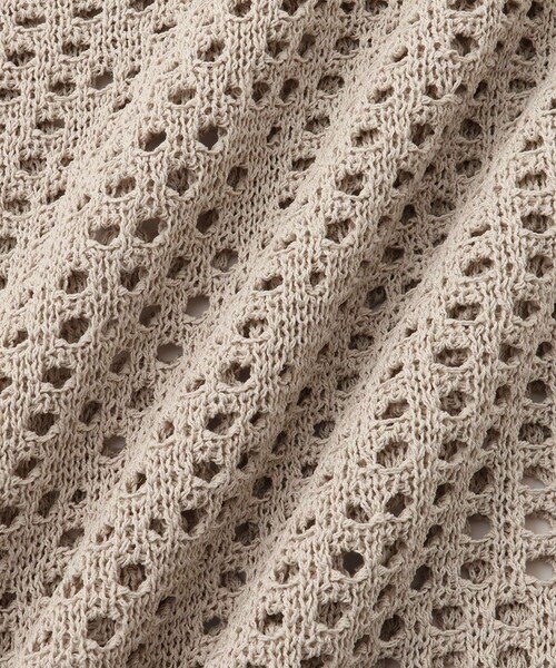 ADAM ET ROPE'(アダムエロペ)の「【COOR/クアー】ORGANIC CROCHET KNIT VEST(ベスト・メンズ・キナリ・L/M)」の11枚目の写真