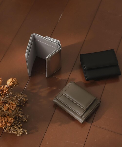 SENSE OF PLACE by URBAN RESEARCH（センスオブプレイスバイアーバンリサーチ）の「ミニマムコンパクトウォレット（財布・レディース・SILVER/BLACK/MOCHA・one）」の14枚目の写真
