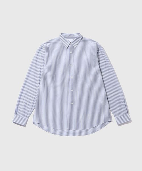 ADAM ET ROPE'(アダムエロペ)の「【KANEMASA PHIL./カネマサフィル】46G Stripe Modest Shirt(シャツ/ブラウス・メンズ・ブルー系・L/M)」の1枚目の写真