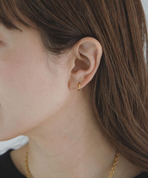 URBAN RESEARCH Sonny Label（アーバンリサーチサニーレーベル）の「ステンレスツートーンフープピアス（ピアス（両耳用）・レディース・MIX・One）」の4枚目の写真