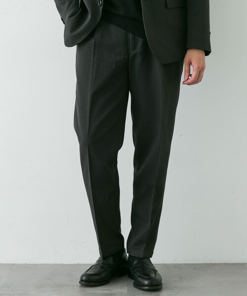URBAN RESEARCH DOORS（アーバンリサーチドアーズ）の「LIFE STYLE TAILOR　ウールライクソフトツイルストレッチパンツ（スラックス・メンズ・GRAY/NAVY/BROWN・S/M/L/XL）」の15枚目の写真