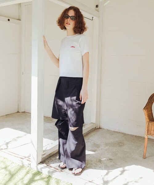 URBAN RESEARCH(アーバンリサーチ)の「『吸水速乾/UVカット』『別注』THOUSAND MILE×URBAN RESEARCH DETACHABLE PANTS(その他パンツ・レディース・BLACK/NAVYSTRIPE・M/L)」の15枚目の写真