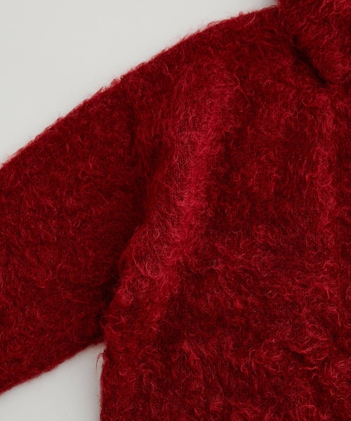 AURALEE 別注】BRUSHED MOHAIR CARDIGAN w/COLLAR