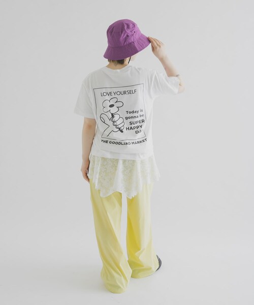 THE GOODLAND MARKET（ザグッドランドマーケット）の「ザ グッドランド マーケット　THE GOODLAND TEE-flower（Tシャツ/カットソー・メンズ・WHITE/BLUE/GREEN/PINK・S/M/L）」の11枚目の写真