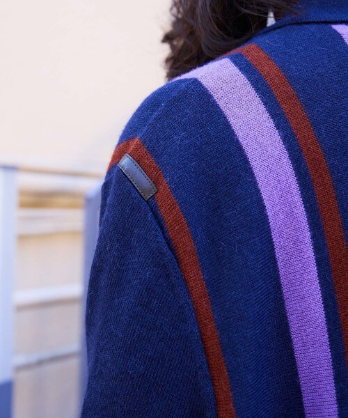 ADAM ET ROPE'（アダムエロペ）の「【THE INOUE BROTHERS… together with WILD LIFE TAILOR】polo knit（ニット/セーター・メンズ・ネイビー・L/M/XL）」の18枚目の写真