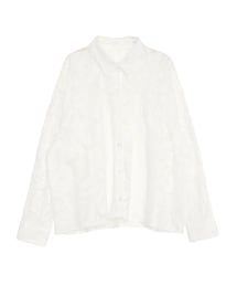 ELENDEEK | LEAVES PATTERN LACE SH(シャツ/ブラウス)