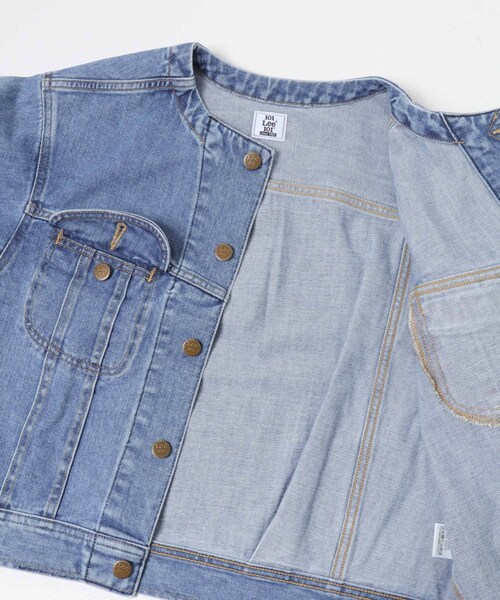 URBAN RESEARCH ROSSO（アーバンリサーチロッソ）の「『別注』Lee101×ROSSO　NOCOLLAR SHORT JACKET（デニムジャケット・レディース・ONE WASH/USED・Short）」の10枚目の写真