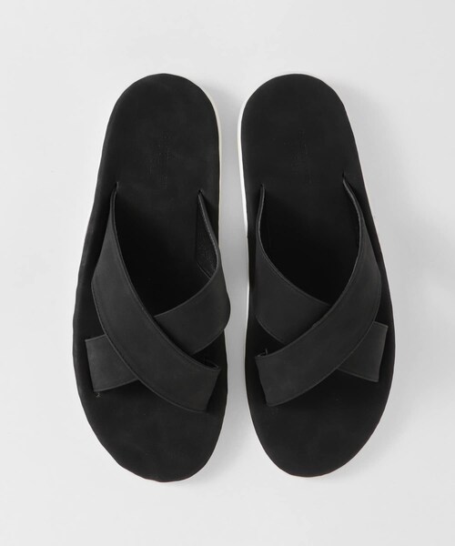 ITEMS URBANRESEARCH（アイテムズ アーバンリサーチ）の「エコレザークロスサンダル（サンダル・メンズ・BEG/BLK/GRY/CML・26.5/27.5）」の8枚目の写真