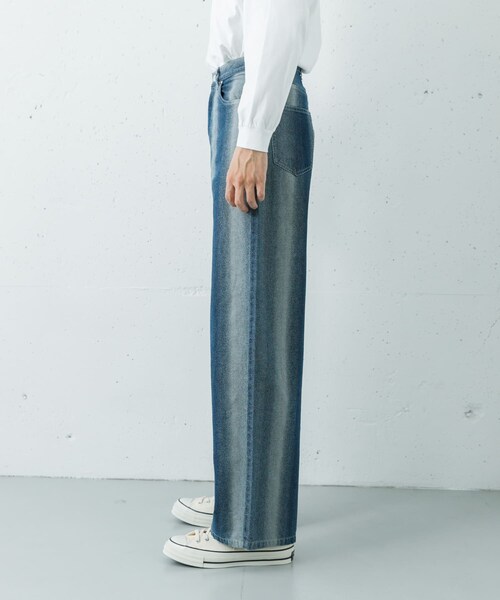 URBAN RESEARCH(アーバンリサーチ)の「REVERBERATE GRADATION DENIM PANTS(デニムパンツ・メンズ・SAX BLUE・1/2)」の5枚目の写真