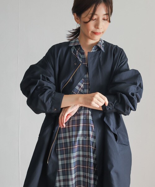 URBAN RESEARCH DOORS（アーバンリサーチドアーズ）の「3WAYノーカラーモッズコート（モッズコート・レディース・KHK×BEG/NAVY×NAVY・M）」の22枚目の写真