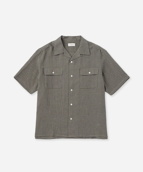 Saturdays NYC(サタデーズ ニューヨークシティ )の「Hester Palaka Shirt(シャツ/ブラウス・レディース・キナリ/オリーブ/ブルー・L/M/S/XL)」の8枚目の写真