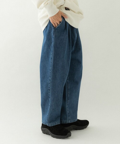EKAL（エカル）の「ツータックデニムトラウザー（デニムパンツ・メンズ・O.W/USED・M/L）」の2枚目の写真
