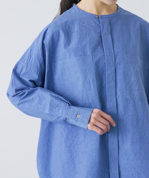 かぐれ(カグレ)の「コットンリネンWポケットシャツ(シャツ/ブラウス・レディース・PINK/BLUE/NAVY・Free)」の15枚目の写真