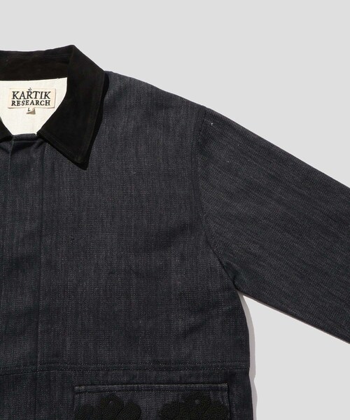 ADAM ET ROPE'(アダムエロペ)の「《別注》【Kartik Research / カルティック リサーチ】DENIM JACKET(デニムジャケット・メンズ・ブラック・L/M)」の22枚目の写真