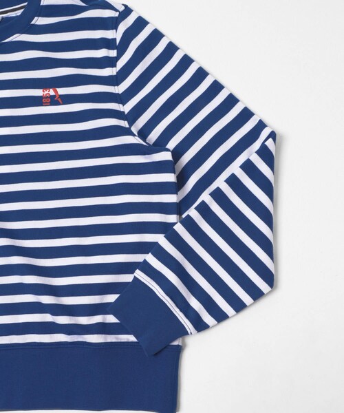 THE GOODLAND MARKET（ザグッドランドマーケット）の「AIGLE　UVカット フレンチテリーストライプスウェット（スウェット・レディース・ABYSSE/EMPIRE/ICE BLUE・36/38）」の8枚目の写真
