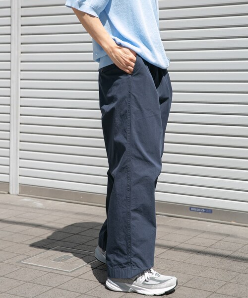 URBAN RESEARCH DOORS(アーバンリサーチドアーズ)の「FORK&SPOON クリンクルワイドパンツ(その他パンツ・メンズ・BEIGE/DARK NAVY・4/5)」の19枚目の写真