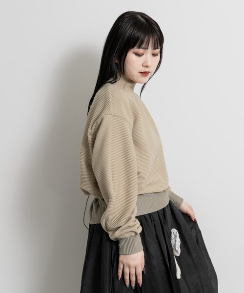 THE GOODLAND MARKET（ザグッドランドマーケット）の「Jens　SWEAT LIKE PULLOVER（Tシャツ/カットソー・レディース・BLACK/GRAY/BEIGE・2）」の18枚目の写真