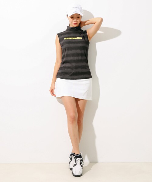 ROPE'（ロペ）の「【セットアップ対応】【UV】【吸水速乾】タイダイボーダーノースリーブプルオーバー（Tシャツ/カットソー・レディース・ブラック/ネイビー/オレンジ・L/M/S）」の17枚目の写真