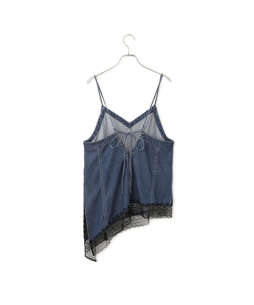 ADAM ET ROPE'(アダムエロペ)の「【WEB限定】レースコンビデニムキャミ(キャミソール・レディース・ブルー/サックス・F)」の18枚目の写真