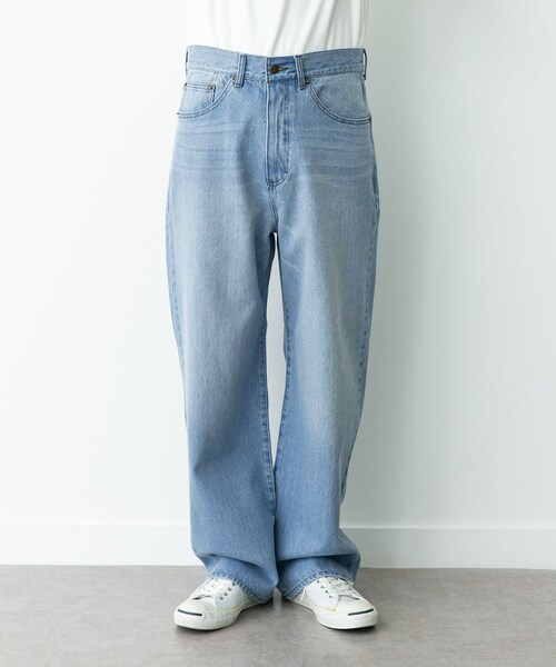 URBAN RESEARCH Sonny Label（アーバンリサーチサニーレーベル）の「『別注』RED KAP×Sonny Label　ワイドデニムパンツ（デニムパンツ・メンズ・ライトインディゴ/ユーズド・M/L）」の22枚目の写真