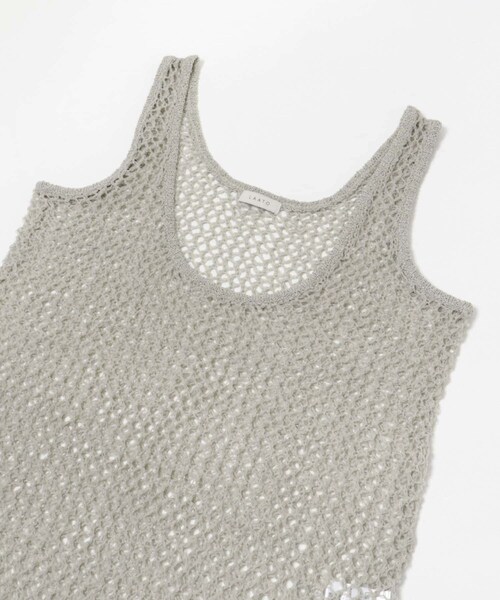 LAATO（ラート）の「tulle mesh knit tank（ニット/セーター・レディース・ミスト/インク・FREE）」の10枚目の写真