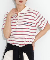 URBAN RESEARCH Sonny Label | メッセージボーダーポロシャツ(ポロシャツ)