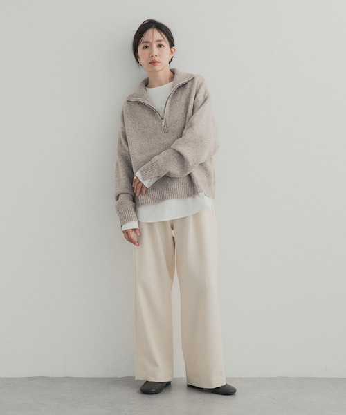 URBAN RESEARCH DOORS（アーバンリサーチドアーズ）の「コットンラウンドヘムカットソー（Tシャツ/カットソー・レディース・OFF/BORDER・S/M）」の10枚目の写真